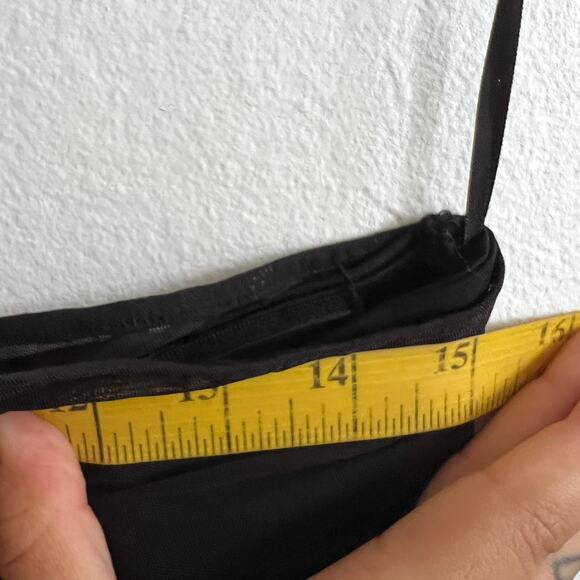 Black Mesh Asymmetrical Mini Dress Y2K 2000s Indie Sleaze Grunge Small‎ - Picture 6 of 7